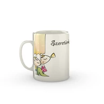 Szeretünk Anya bögre